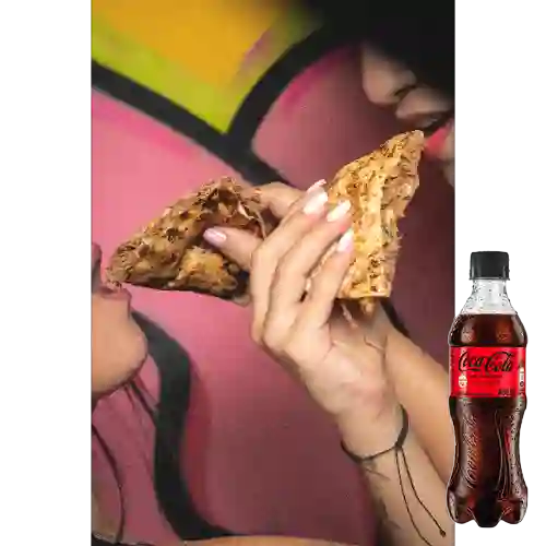 Combo Quesadillas con Proteína a Elección + Cocacola S/az 400 ml