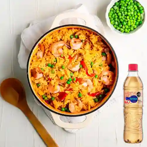 Combo Arroz de Camarón +Brisa Sabor Manzana 600ML