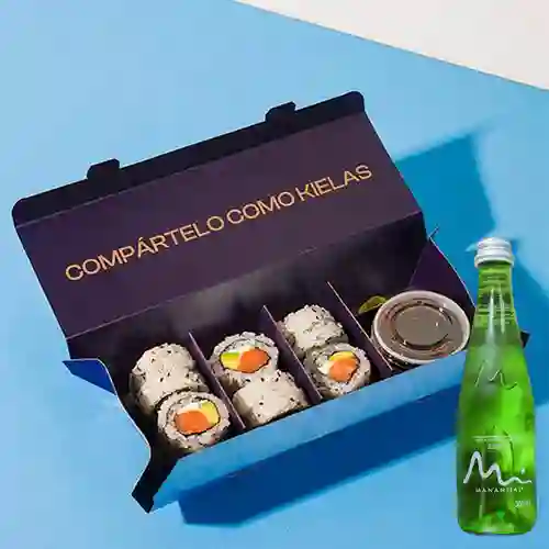 Combo Kielo New York X 6 + Agua manantial con gas