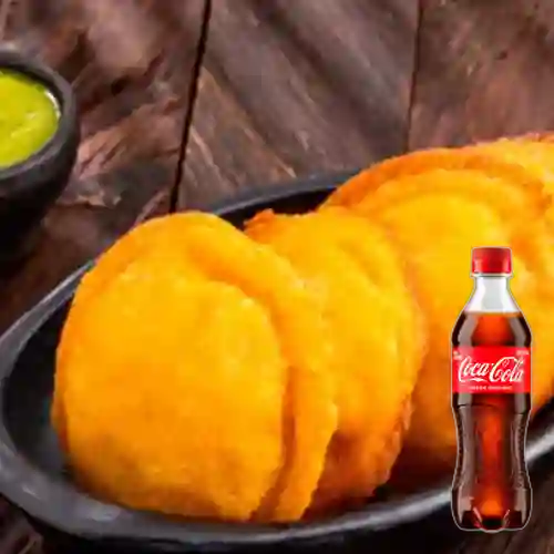 Combo Arepa Mixta + Coca-Cola Sabor Original 400 ml