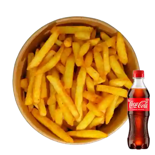 Papas a la Francesa Artesanal +Cocacola Org 400ml