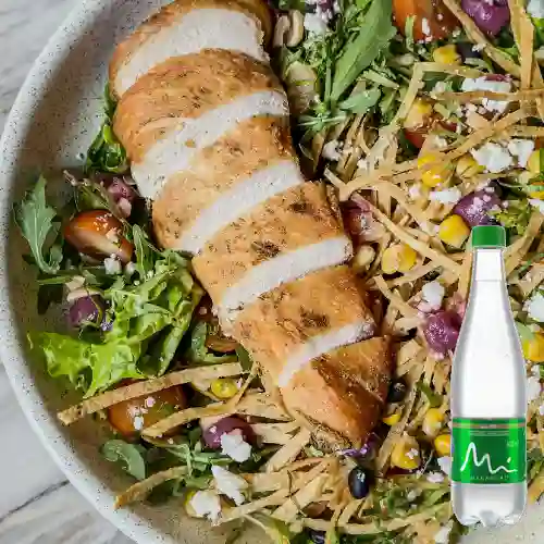Combo Ensalada Oaxaca + Manantial Con Gas 600ML