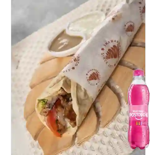 Combo Shawarma Mixto. + Manzana 400 ml