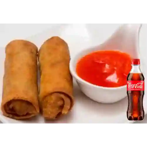 Combo Lumpia 2 Unidades + Coca Cola Original 400 ml