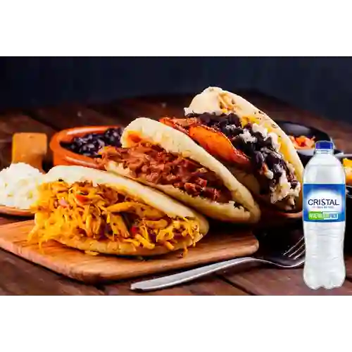 Combo Eli Pollo Carne + Cristal Sin Gas 600 ml