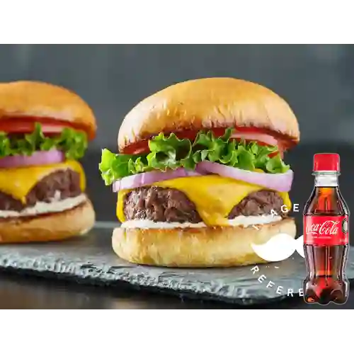 Combo Hamburguesa Carne de Res +Cocacola Orig 250ml
