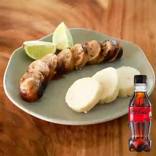 Combo Chorizo Cebú + Coca Cola Sin Azúcar 250ML