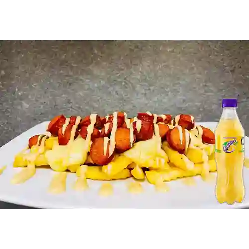 Combo Salchipapas + Quatro Original 400ML