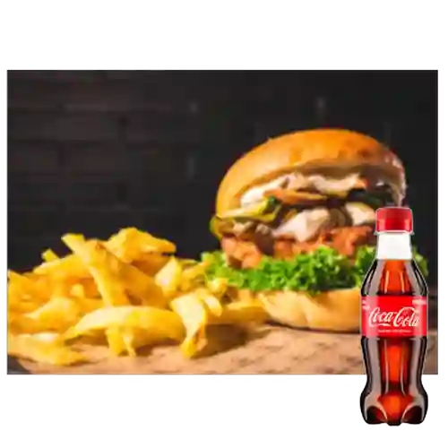 Combo Hamburguesa Clasica +Papas +Cocacola Orig 250ML
