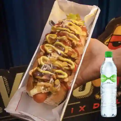 Combo Perro Mexicano + Brisa Con Gas 600ML
