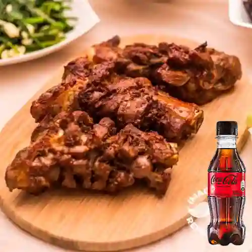 Combo Chicharrón Asado Cebú +Cocacola S/az 250ML