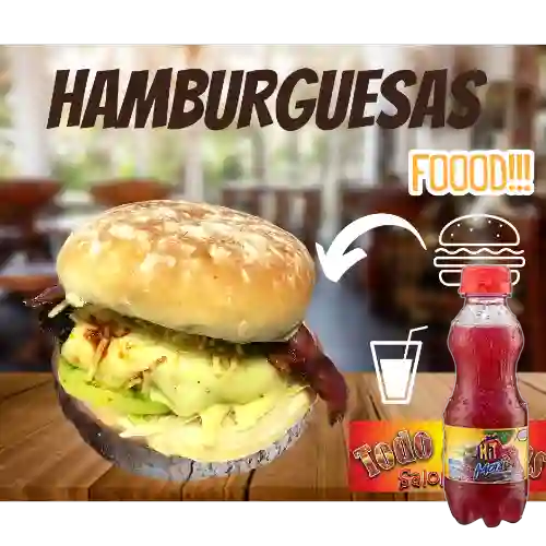 Combo Hamburguesa Especial + Hit Mora 300 ml