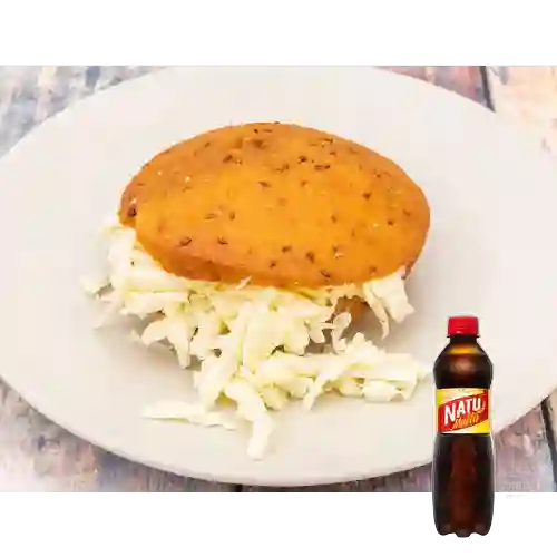 Combo Arepita Dulce Rellena de Queso +Natu Malta 400ml