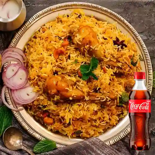 Combo Chicken Biryani Pollo +Cocacola Orig 400ml