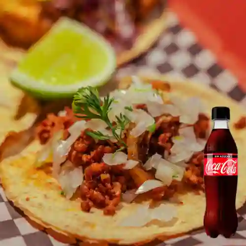 Combo Taco de Chorizo + Coca-Cola Sin Azúcar 350 ml