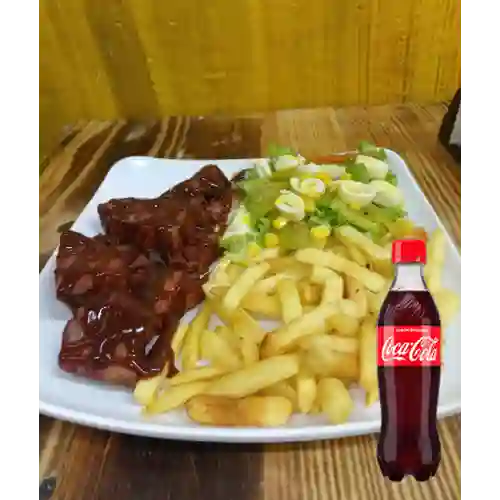 Combo Costillas Ahumadas 250 gr + Cocacola Orig 400 ml