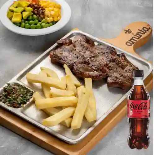 Combo Carne a la Parrilla + Coca Cola Sin Azúcar 600ML