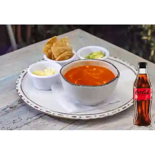 Combo Sopa Mexicana + Coca-Cola Sin Azúcar 300 ml