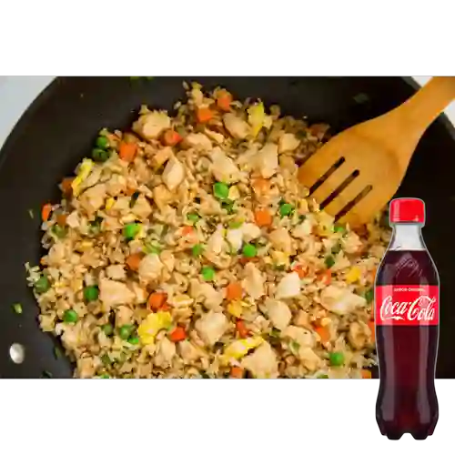 Combo Arroz Ranchero + Coca-Cola Sabor Original 400 ml
