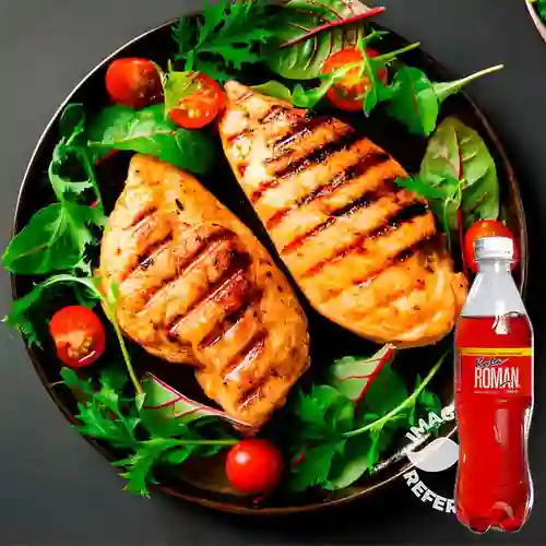 Pechuga Pollo Plancha 250gr +Kola Roman 400ml