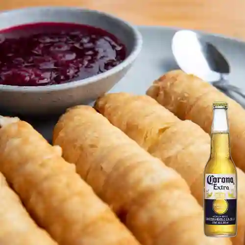 Combo Palitos de Queso + Cerveza Corona Bot. 355ml