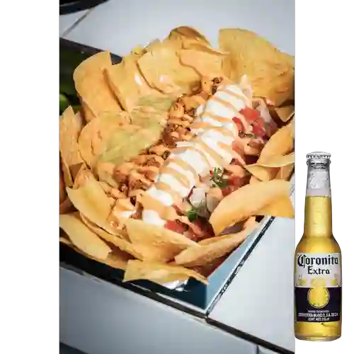 Combo Nachos + Cerveza Coronita
