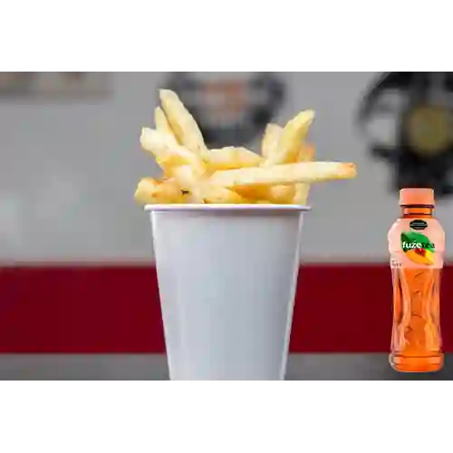 Combo Papas a la Francesa + Fuze Tea Durazno 400ML