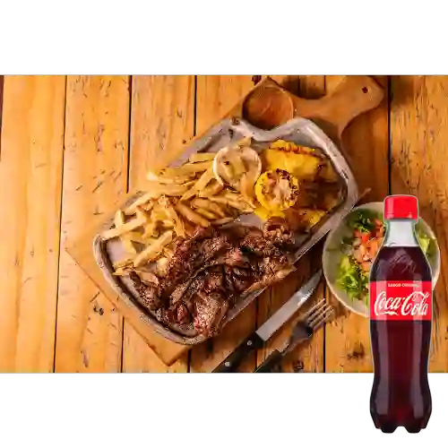 Combo Churrasco + Coca-Cola Sabor Original 400 ml