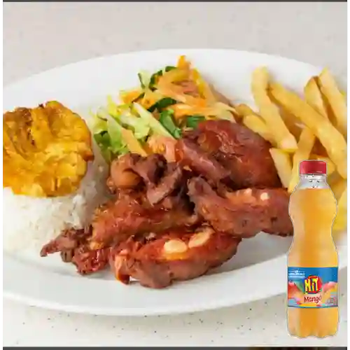 Combo Costillas Ahumadas + Hit Mango 500 ml