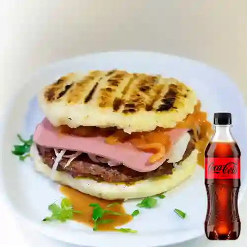 Combo Arepa con Todo + Coca-Cola ZERO 400ml