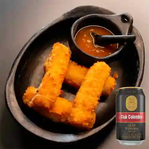 Combo Mozzarella Sticks + Club Colombia Negra 355 ml