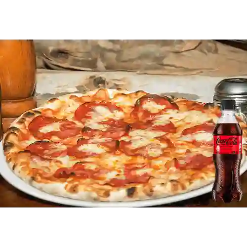 Combo Pizza Pepperoni + Coca Cola Sin Azúcar 400 ml