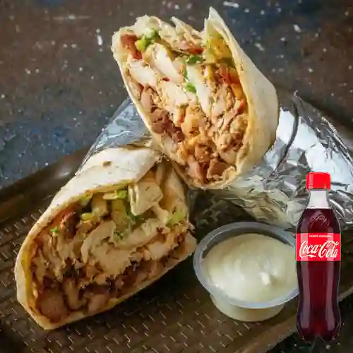 Combo Shawarma Mixto + Coca-Cola Sabor Original 400 ml