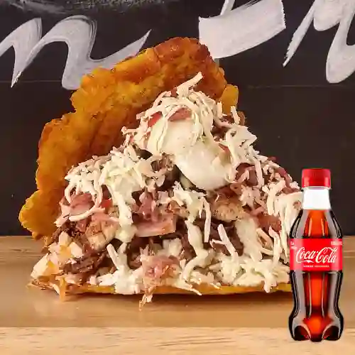Combo Patacón el Grosero + Coca Cola Original 250ML