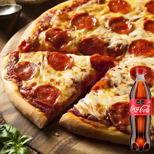 Combo Pizza Pepperoni Familiar +Cocacola Orig 1 l