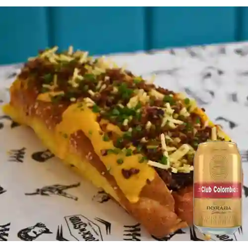 Combo NEW YORK HOT DOG + Club col. Dorada Lta 330ml