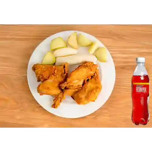 Combo 1/4 Pollo a la Broster + Kola Roman 400 ml
