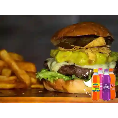 Combo Burger Mexicana + Postobon 400 Uva