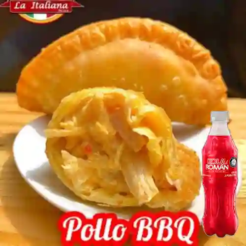 Combo Empanada de Pollo Bbq +Kola Román Orig 400ML