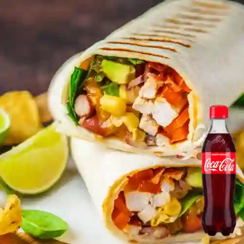 Combo Burro Azteca Mixto +Cocacola Orig 400ml