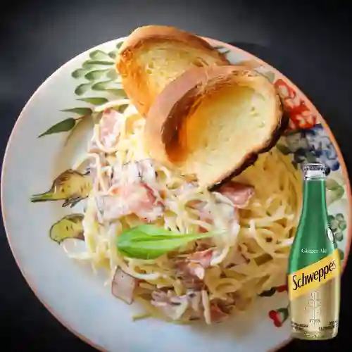Combo Carbonara + Schweppes Ginger Ale 300ML