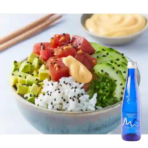 Combo Poke de Atun + Agua Manantial Sin Agua 300 ml