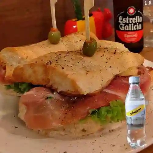 Combo Bocata + Soda Schweppes 400Ml