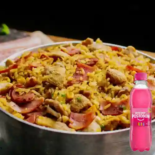 Combo Arroz Montañero + Postobón Manzana 250 ml