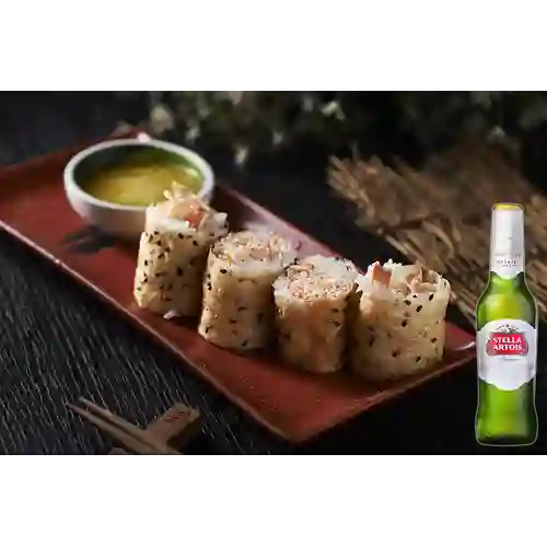 Combo Butter Crab Roll + Stella Artois Bot. 330ml