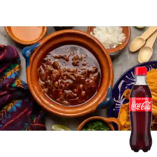 Combo Sopa de Birria + Coca-cola Sabor Original 500 ml