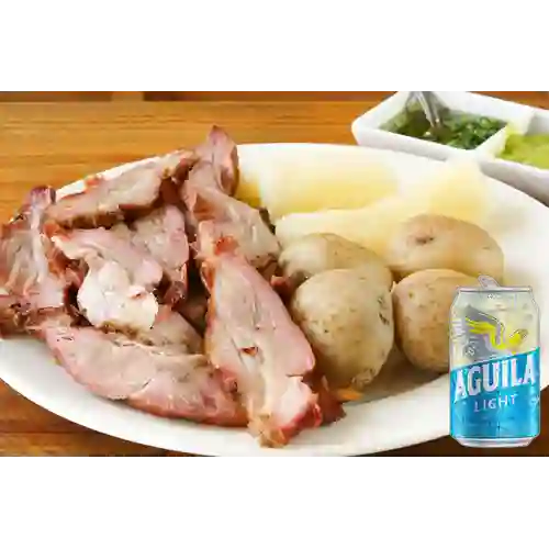 Combo Carne Llanera Porción Grande + Aguila Light Lata 330ml