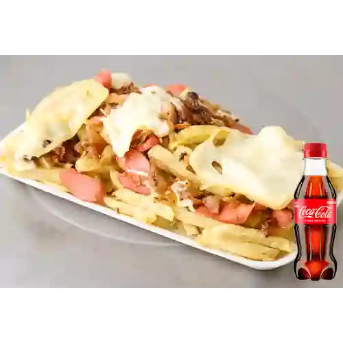 Combo Salchipapas Normal + Coca Cola Original 250ML