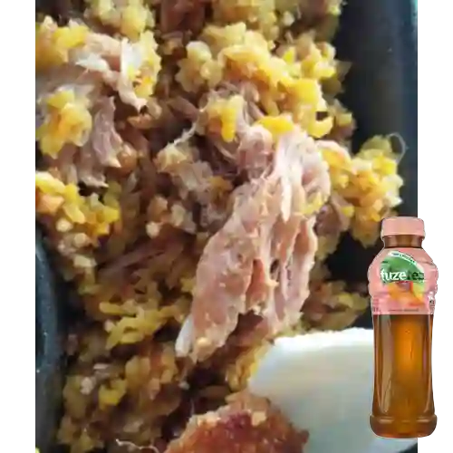 Combo Lechona Extra + Fuze Té Durazno 400ML