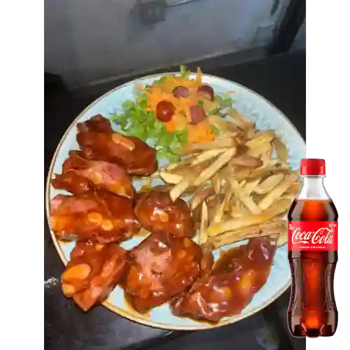 Combo Costillas X 250 gr + Coca Cola Original 400 ml